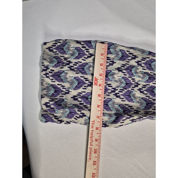 ZARA Patterned Purple and Blue Drawstring/elastic Pants Girl's Size 12-14 - Picture 6 of 14